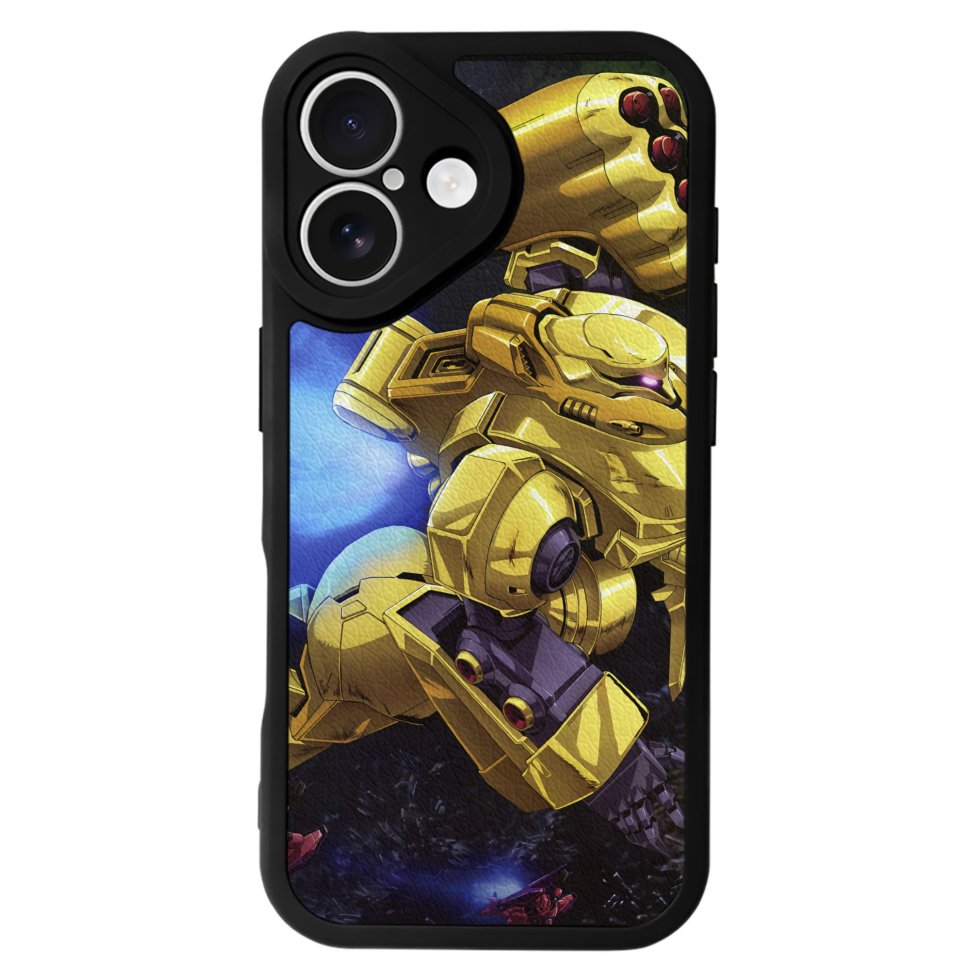 （画像用） 機動戦士ガンダム Mobile Suit Gundam 【iPhone 16シリーズ対応】シリコンスマホケース（レザー調） 材質：シリコン
